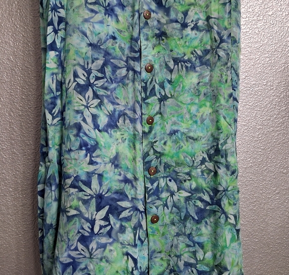Ko'i Aloha Sleeveless Floral Button Up Dress   Size S - Picture 9 of 13